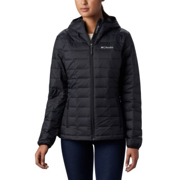 Columbia Voodoo Falls 590 TurboDown Hooded, Chamarras Negros Para Mujer | 427850-WRS